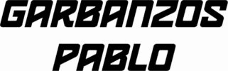 Logotipo GARBANZO PABLO